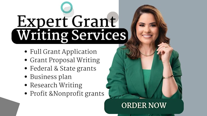 Gig Preview - Do grant research, grant proposal writing, grant application, business plan