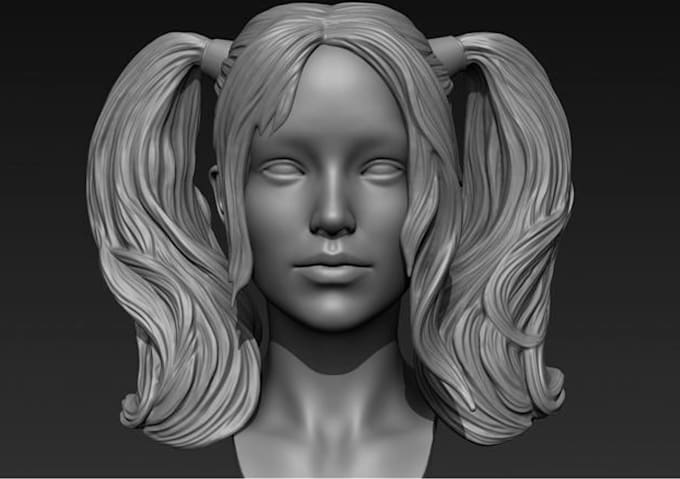 Gig Preview - Sculpt realistic 3d face model 3d bust model character modelling 3d head model