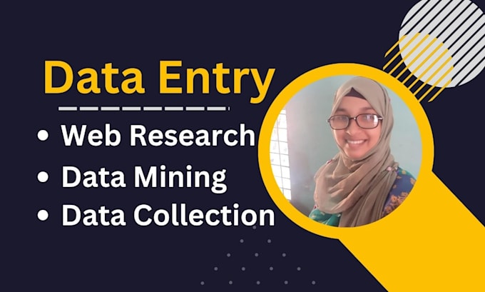 Gig Preview - Do data entry, web research, data mining and data collection