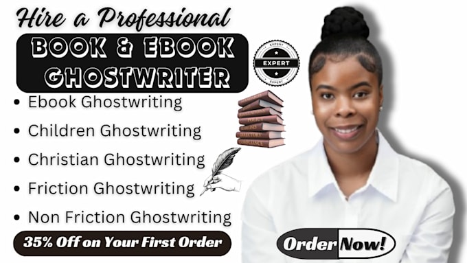 Bestseller - ghostwrite self help, children ebook, christian ebook writer, book editor