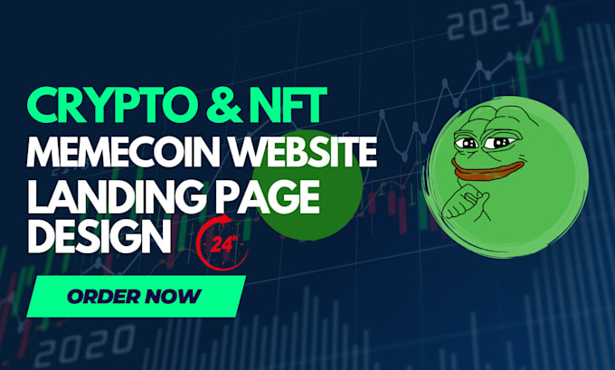 Gig Preview - Build a custom nft website, crypto landing page, or meme coin site in 24 hours