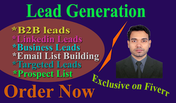 Gig Preview - Be your expert lead generation for any industry