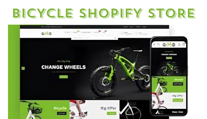 Gig Preview - Design profitable bicycle shopify store bicycle website bike dropshipping store