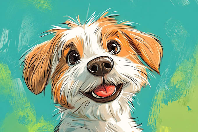 Gig Preview - Draw an awesome pet cartoon portrait