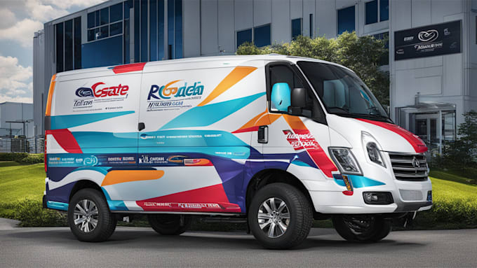 Gig Preview - Create van wrap design, car wrap design, truck wrap design