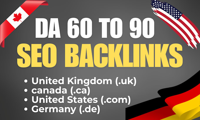 Gig Preview - Publish canada ca, german de, dutch, US, UK SEO backlinks