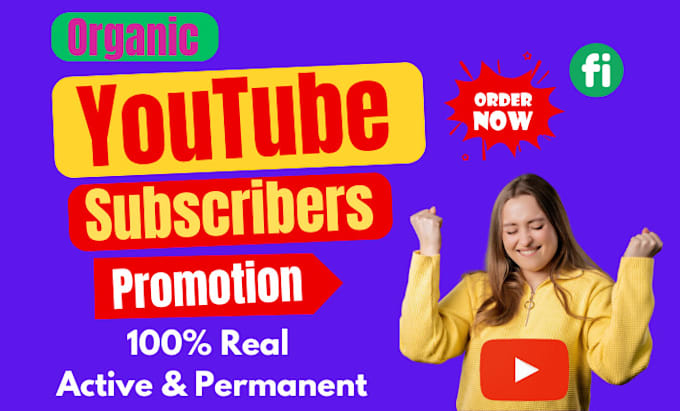 Bestseller - give you 1000 real youtube channel subscribers organically