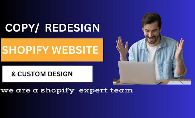 Gig Preview - Do shopify store design or shopify website design