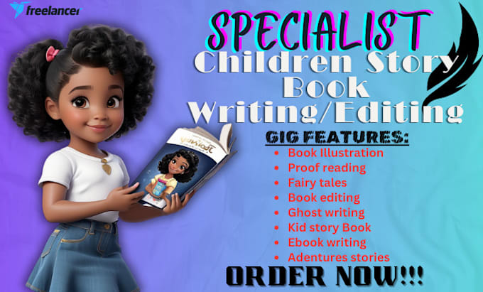 Gig Preview - Write and edit books story children book children story book developmental edit