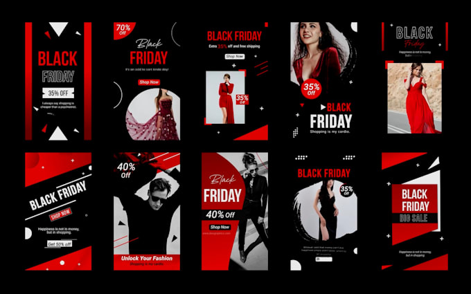 Gig Preview - Create black friday video ads that sell