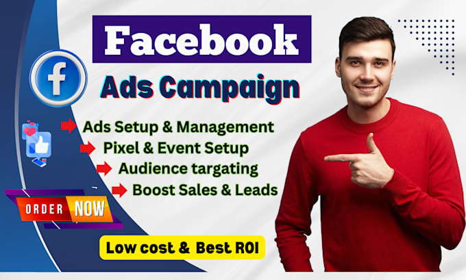 Gig Preview - Do facebook marketing, fb ads campaign, fb advertising, meta ads manager