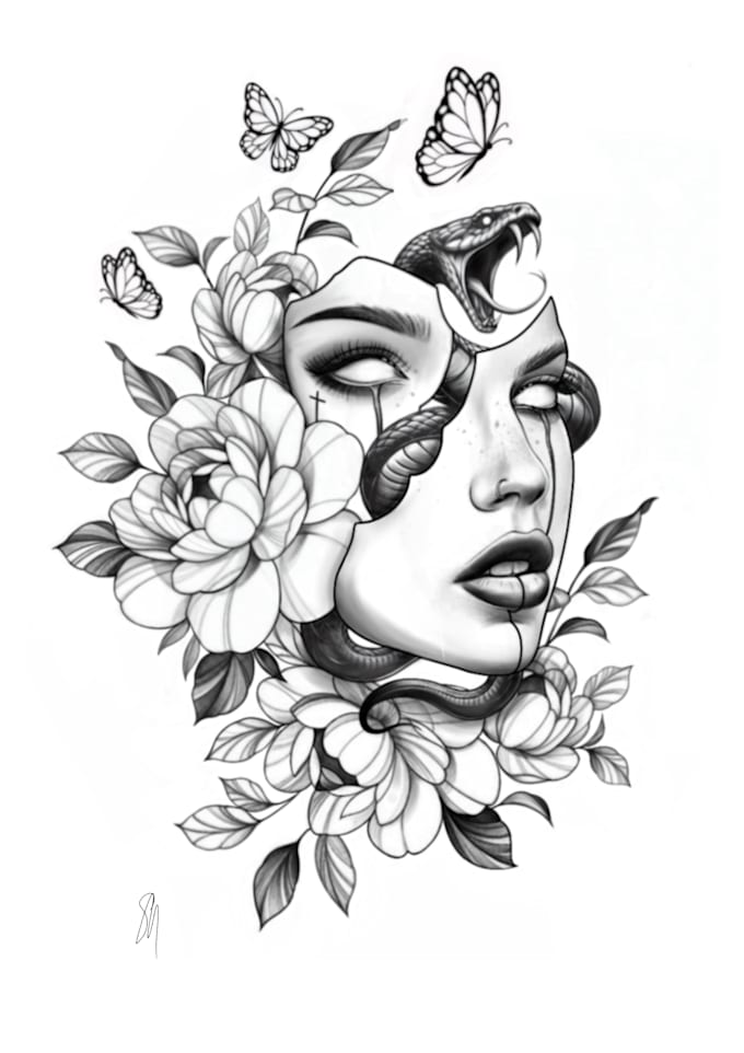 Bestseller - create a beautiful custom tattoo design