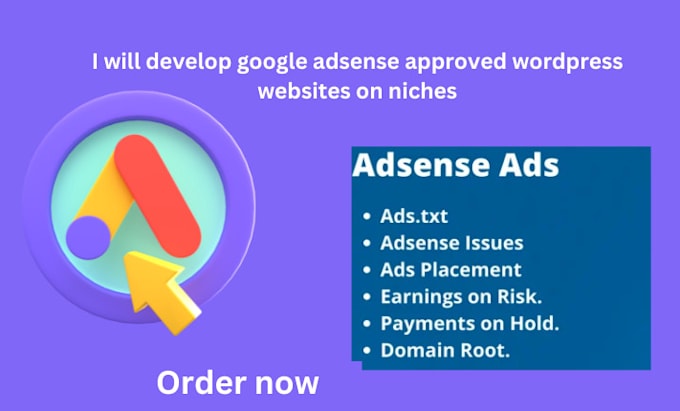 Gig Preview - Develop google adsense approved wordpress websites