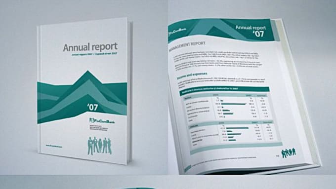 Gig Preview - Create annual report, business brochure, company profile, booklet catalog design