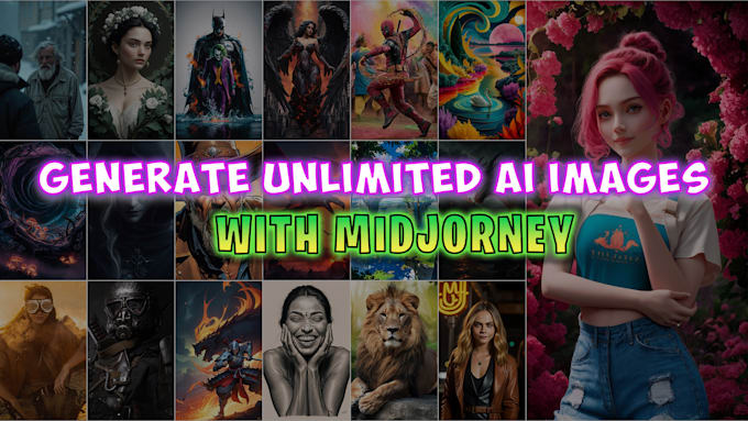 Bestseller - generate custom ai images in bulk using midjourney from your prompts