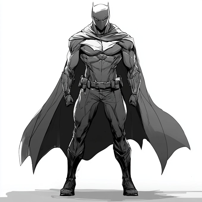 Gig Preview - Create concept art superhero character for anime style comic