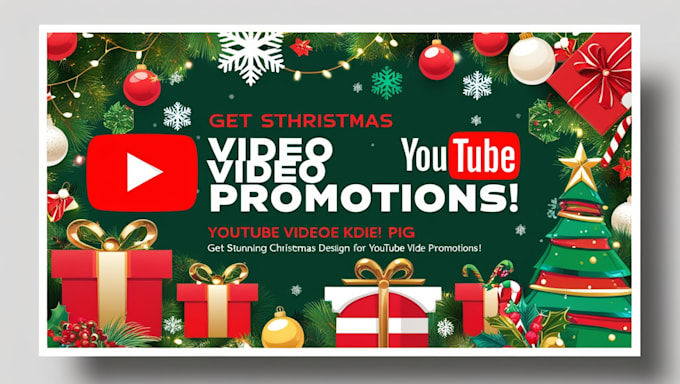 Gig Preview - Do organic youtube christmas, happy new year video promotion for channel growth