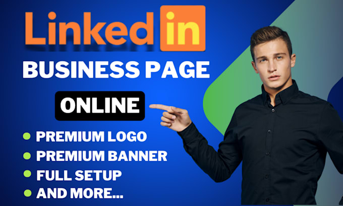 Gig Preview - Create linkedin business page with logo and banner