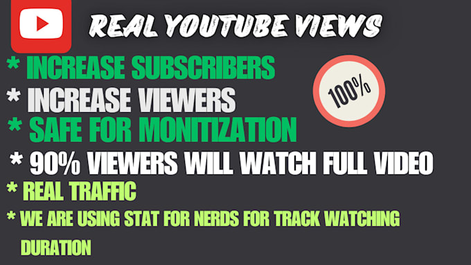 Gig Preview - Do fast youtube channel promotion via sprout ads to gain views and monetize