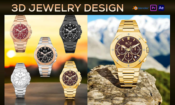 Gig Preview - Enhance your jewelry brand with 3d jewelry design and animation