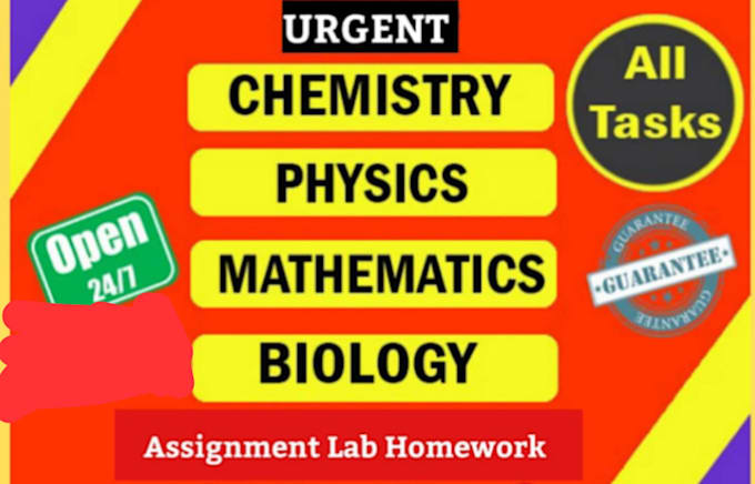 Gig Preview - Be your tutor in physics chemistry maths and biology