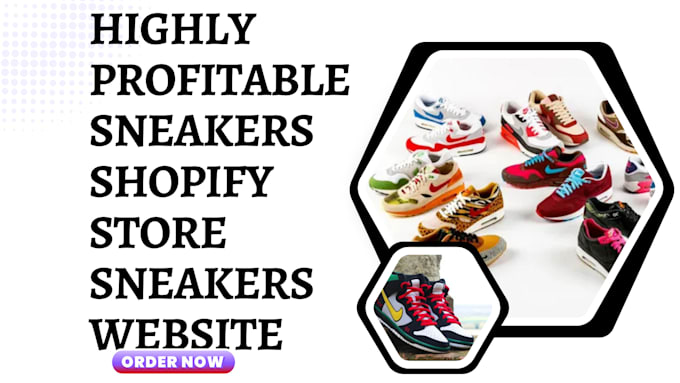 Gig Preview - Do shopify sneaker store shopify sneaher website luxury sneaker