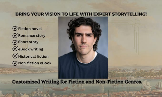 Gig Preview - Write your fiction novel, short story, or ebook in genres like romance, sci fi