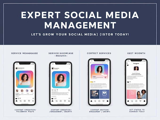 Gig Preview - Manage and grow your instagram and facebook with content creation and engagement