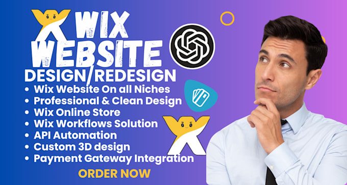 Gig Preview - Design wix studio website redesign wix, figma to wix animation website wix velo