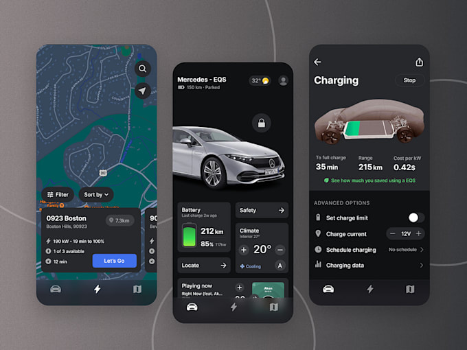 Gig Preview - Develop ev charging app, power bank app, ev charging station app, charging app