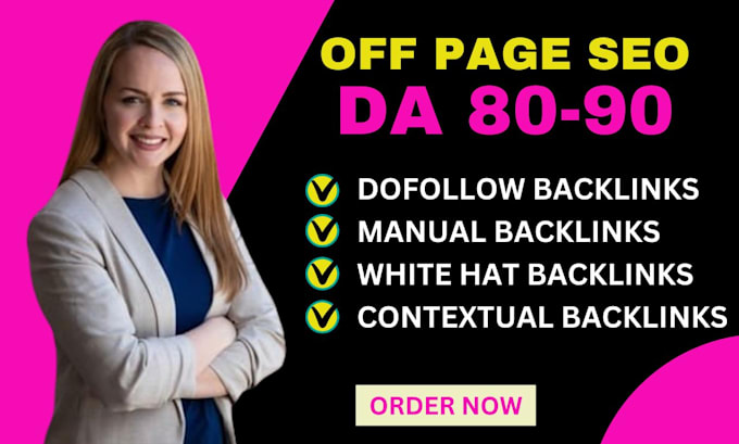 Gig Preview - Do off page SEO services with high da backlinks