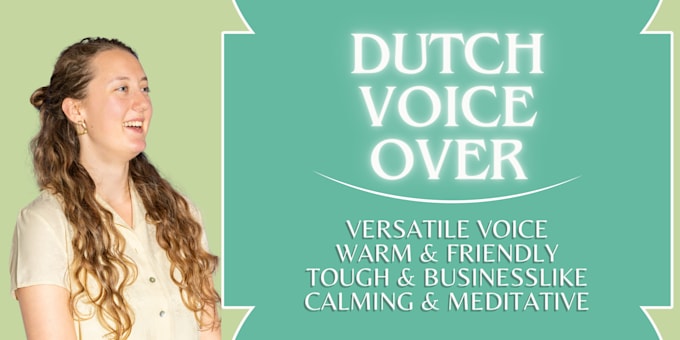 Bestseller - be your professional female dutch or english voice over