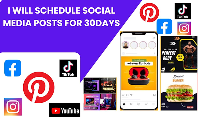 Gig Preview - Schedule social media posts on later buffer meetedgar metricool socialpilot