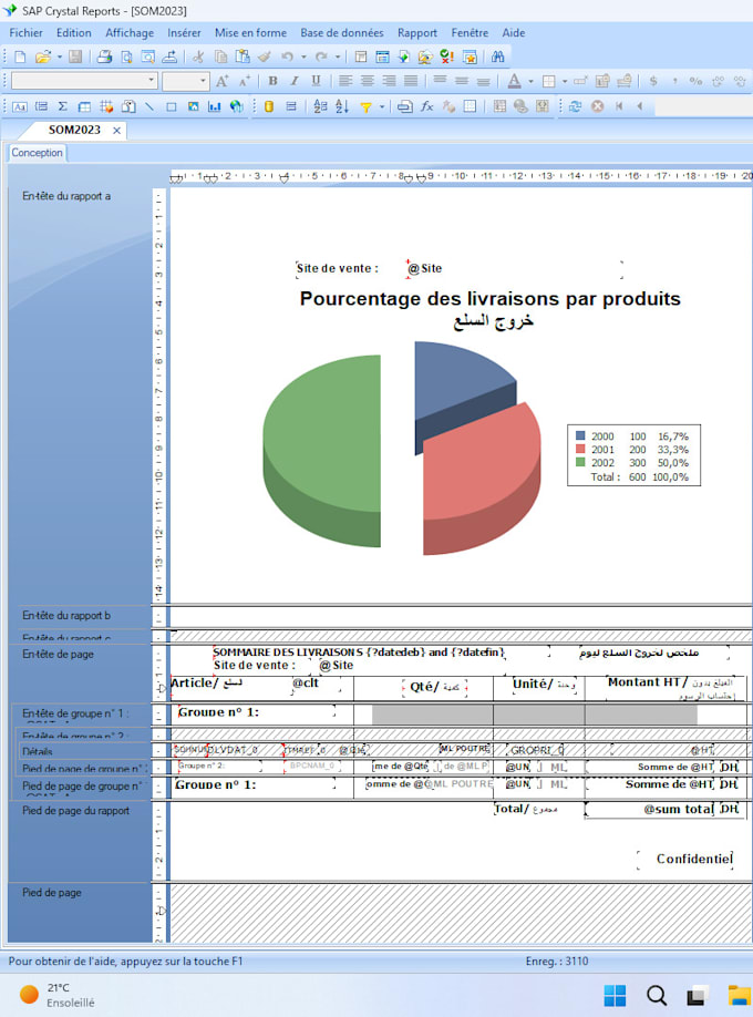 Bestseller - create or edit crystal reports tailored to your needs