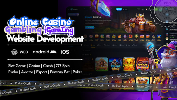 Gig Preview - Develop sport bet app,slot, sport bet website, blackjack, poker igaming website