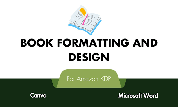 Gig Preview - Do canva book formatting, book layout design for amazon KDP, paperback cover pdf