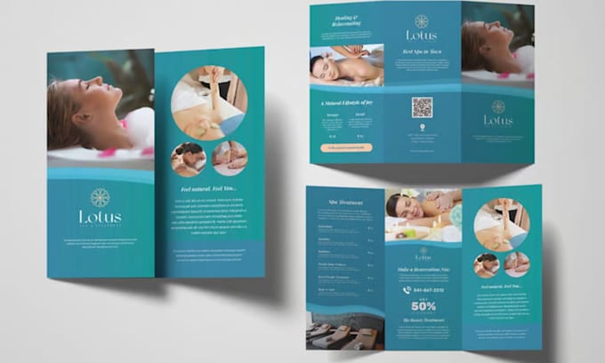 Gig Preview - Design spa menu design massage therapy menu design beauty salon gym menu design