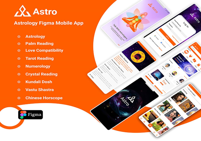 Gig Preview - Develop astrology website, astrology app like co star, the pattern, nebula app