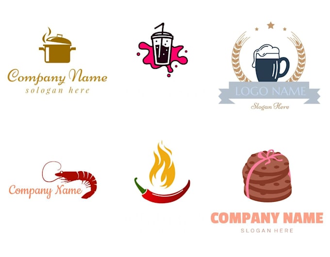 Gig Preview - Create food and beverage logo start your luxury business