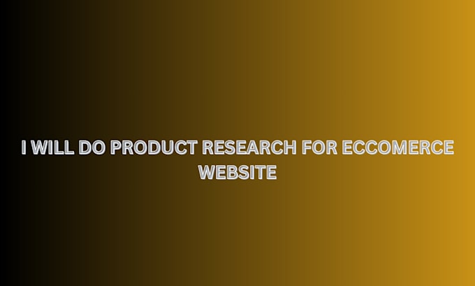 Gig Preview - Do dropshipping product reasearch for eccomerce website