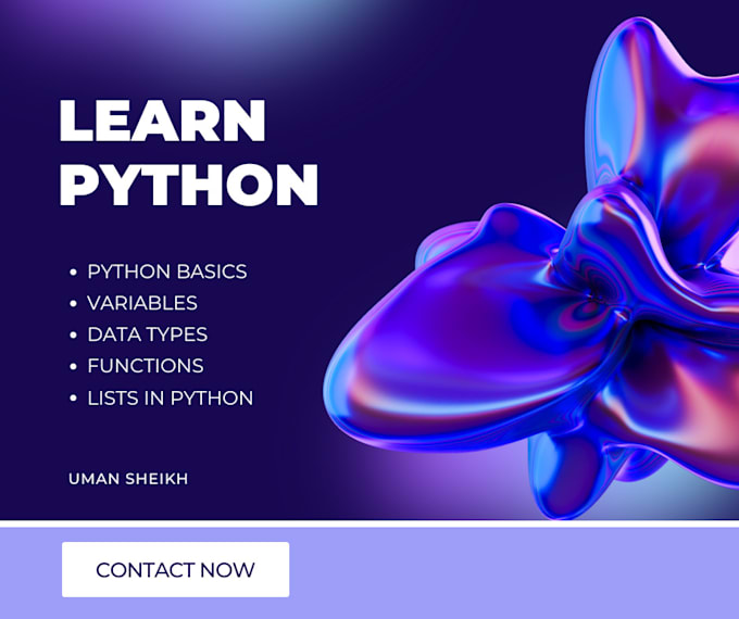 Gig Preview - Be your python programming tutor, beginner to advanced