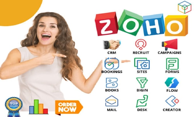 Gig Preview - Set up and customize zoho crm zoho one zoho campaigns zoho forms