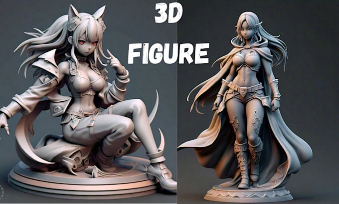 Gig Preview - 3d anime figure statue anime diorama 3d figure 3d toy manga for 3d printing