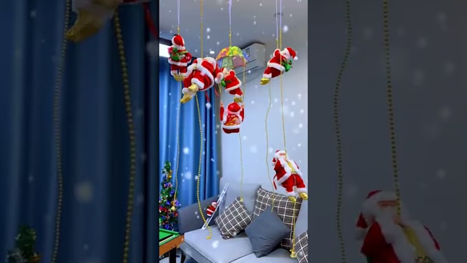 Gig Preview - Create santa claus christmas greeting video with your text and image