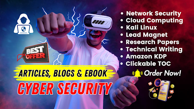 Gig Preview - Write cybersecurity ebook, cloud computing, networking, kali linux, ghostwriter