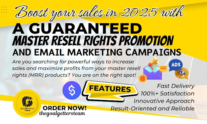 Gig Preview - Create a sales driven email marketing system for master resell rights products