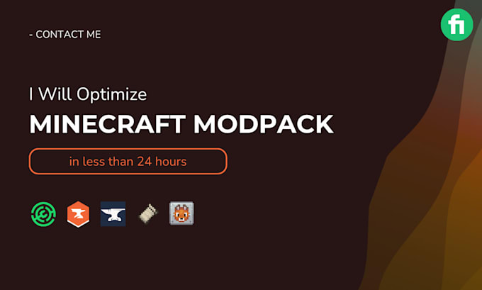 Gig Preview - Optimize you minecraft modpack in less than 24 hours