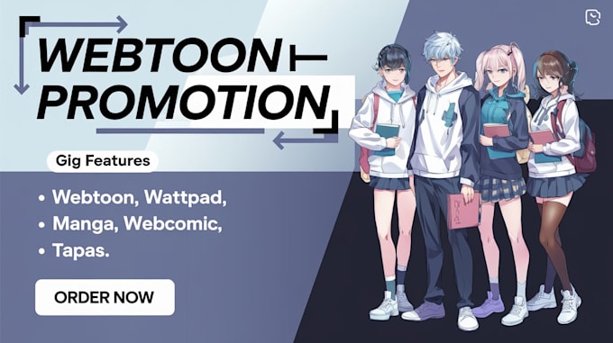 Gig Preview - Promote your webtoon comics tapas manga to increase visibility