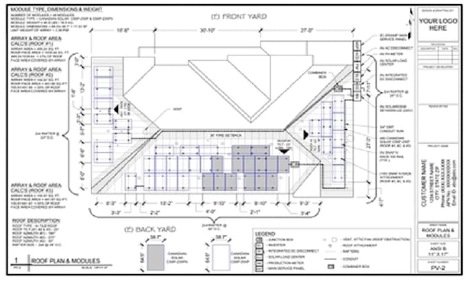 Gig Preview - Do solar stamp, engineering solar permit, solar engineering drawing stamp