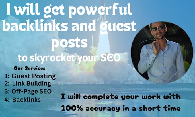 Gig Preview - Get powerful backlinks and guest posts to skyrocket your SEO